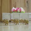 Party Gunst Lucky Golden Elephant Place -kaarthouders huwelijksdecoratie gunsten naamkaarthouder