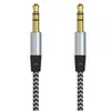 Car Audio AUX Extention Kabel Nylon Geflochtene 3ft 1M Kabel Auxiliary Stereo-Klinke 3,5 mm Stecker Anschlusskabel für Andrio Handy-Lautsprecher