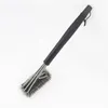 45cm Length Black Grill Brush BBQ Barbecue Cleaner 3 Brushes in 1 Head Design Plastic handle + Steel Wire