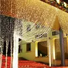 RGB 300 LEDS 3M 3M Led Waterval Outdoor Lichtslinger Kerst Bruiloft Vakantie Tuin LED Gordijn Verlichting Decoratie AC110V-263o