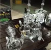 High Quality Glass Bongs Glass Water Pipe Multi Recycler Oil Rigs Bongs with 14.8mm Joint Recycler Glass Pipes Height