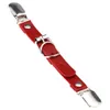 Punk Silver Metal Duckbill PU Leather Harajuku Leg Leather Buckle Body Sculpting Ggarter Clip 4 Colors