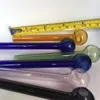 10 cm más barato colorido Pyrex Glass Aceed Buoder tubería Tubo de vidrio Tubo de fumar Tobcco Herb Glass uñas