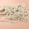 High Quality 500pcs/Pack 50mm White Color Rubber Band Strong Elastic Band School Office Supplies Free Shipping Papelaria