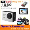 1080P Waterproof Sports Camera A9 cheap one HD Action Camera Diving 30M 2 LCD 140° View Mini DV DVR digital Camcorders