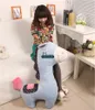 Dorimytrader Adorável Macio Animal Cavalo De Pelúcia Brinquedo Dos Desenhos Animados de Pelúcia Grande Boneca de Cavalo Anime Travesseiro Presente para Crianças de 39 polegadas 100 cm DY61740