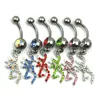 YYJFF D0008 Dream Belly Navel Button Ring Mix Colors