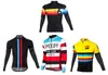 サイクリングジャージーセット2024ツイン6冬のフリースサーマルサイクリングジャージー /冬サイクリング衣料 /シクリスモMaillot MTB P4 240327