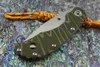 Wild boar Strider Tritium style SMF SNG T-head folding knife D2 stonewash blade G10+ Flame Titanium alloy handle Tactical knife EDC tools