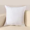 poly plain white DIY Blank Sublimation pillow case pillow cover 150gsm fabric 40cm 50cm square white pillow case for DIY print/paint