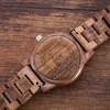 UWOOD Luksusowe drewniane zegarki 1007 Orzek drewniany zegarek 100% naturalny drewniany ruch japońsku winorośl drewniane zegarki na nadgarstek dla Man4171764