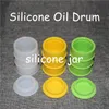 20 pz DHL libera la nave 26 ml scatole di barattoli di silicone tamponare contenitori di cera concentrati vasetti multi colori olio di silicone drum barrel rigs