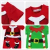 2PC Baby Christmas Santa Elf Costume Pagliaccetto con cappello Tg 624M Baby Boys Girls Party Dress6944164