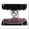 Класс 8а перуанский кудрявый кудрявый вьющиеся 3 пучка с кружевом фронтальной закрытия клубок бесплатно уха до уха 10-30 " дюймовый пучки с волосами БАДы