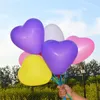 200 sztuk lateksowy Assorted Purple Heart Balloon Uroczysty Party Supplies Wedding Favor Dekoracje