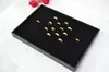 Treachi Jewelry Display&Packaging 100 Slot Black Velvet Rings Earring Stud Bangle Ring Storage Box Tray Organizer Case Free Shipping