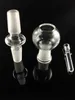 Two size 14.5mm 18.8mm glass male -male adapter dome and nail set for water pipe oil rigs hookahs