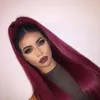 Ombreglomeless Full Lace Wig Brazylijski Włosy Pełna Koronka Ludzkich Włosów Peruki Dla Czarnych Kobiet Najlepsza Koronkowa Przód Wig Z Baby Włosy