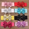 Kinder Haarbänder Baby Mädchen Stirnbänder Schleife Blumen Stirnband Kinder Haarband Elastische Pailletten Kopfbedeckung Mädchen Haarschmuck 13 Farben