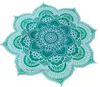 Beach Blanket indiano Lotus rotonda Tapestry Yoga Mat Dorm Hippy Boho Beach Pad 3 colori di trasporto