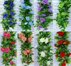 Fleurs Artificielles Fleurs De Soie Multi Couleur Soie Rose Fleur Faux Artificielle Ivy Vigne Suspendue Guirlande Maison De Mariage Décor Fleurs Artificielles