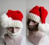 Novo chapéu de crochê barba Conjunto de natal chapéu artesanal santa boné máscara de máscara de máscara de malha de malha m99