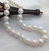 Groothandel 8-9mm White Flawless Perfect Circle Glare Natural Pearl Necklace S925 Silver Buckle