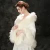 Jane Vini Beigered Faux Fox Fur Wraps For Wedding Bolero Jackets Evening Dresses Cape Stoles Brow Brud Fur Shawn 2018 WINT96040757