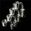 Quartz banger for hookah 4mm thick quartz nail 90 degrees honeybuckets oil bubbler male domeless 18mm 14mm female dab rig smoking accessories crystal