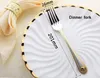 Dinnerware Sets Wholesale 2021 Selling 4Pcs Gold Cutlery Stainless Steel Flatware Set Tableware Knife Spoon Fork1