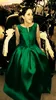 Eleganti abiti da sera verde economici in stock Design unico drappeggiato in raso donne formali Prom Dresses Abiti da sera lunghi