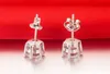 YHAMNI Original 925 Sterling Silver Earrings 6mm 1 Carat CZ Diamond Wedding Stud Earrings For Women Men Fashion Jewelry ED063852505