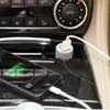 Metal Dual USB-laddare LED indikerar Light Up Car Adapter för iPhone 7 7Plus 6 6Plus Samsung HTC