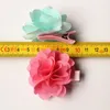 24 teil/los Nette Blumen Haar Clips Schöne Baby Kinder Haarnadel Chiffon Filz Blume Mädchen Neue Ankunft Haarspangen Kostenloser Versand herbst