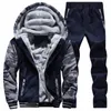 All'ingrosso-Uomini Felpe Tute Inverno Caldo Sport Tuta Moda Felpe Casual Mens Imposta vestiti Cool Track Suit D62