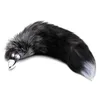 Black Faux Fox Tail для взрослых игрушек для анального вставки Anal Plug Spopper Butt Toy Sex Product #R21