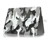 Disco de plástico capa capa água decalque shell protetor para macbook air pro retina 13 15 16 polegadas casos camuflagem flores flag design