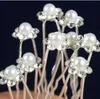 Hurtownie Koreański Styl Kobiety Akcesoria Ślubne Bridal Pearl Kwiat Kryształ Kryształ Rhinestone Hair Pins Klipy Druhna Biżuteria