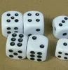 16mm Black Point Dice 6 Sided Ordinary Dices Children Educational Toy Casino Craps Drinking Game Accessories Family Party Playing Boson #N29