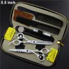 Whole55 or 60 inch Professional Hairdressing Scissors Set Hair Cutting Thinning Barber Shears CombsKits Japan 440C High5098459