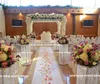 27inch alto) redondo cristal candelabro flor de flores para casamentos decoração de passagem