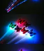 Children colorful butterfly light flash LED fiber braid braid hair LED toys