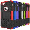 2 W 1 Hybrydowy Kickstand Wplatanie Wytrzymały Heavy Duty TPU + PC Shock Proof Case Pokrywa dla iPhone 13 Pro max 11 12 XS max 6 7 8 plus 50 sztuk / partia