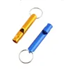 high sound colorful metal safety emergency whistle with key ring outdoor camping rescue Survival Whistle for help Halloween kids toy whistle