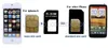 500setlotnoosy 4-in-1-Nano-SIM-Karte auf Micro-Nano-Micro-auf-Mini-SIM-Adapter für Smartphone, Mobiltelefon, Android-Telefon, SIM-Karte 6760791