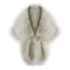 2019新しいブライダルラップカラフルなフェイクの毛皮のショールの女性冬のラップの女の子プロムのカクテルパーティー安い無料サイズ145 * 30