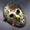 Nowy cosplay Złoty kolor piątek 13. Jason Voorhees Hockey Mask2189006