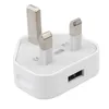 USB-Ladegerät, AC-Netzteil, Ladegerät, UK, 3-poliger Stecker, 5 V, 1 A, hochwertiges Reise-Netzteil für Samsung, Huawei, Smartphone