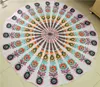 Mattor 2017 New Round Beach Filt Tapestry Hippy Boho Gypsy Cotton Tracloth Beach Handduk Round Yoga Mat Gratis frakt