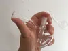 1 個ミニポケットガラスボングリサイクラー石油リグガラス水道管喫煙パイプミニオイルバーナー厚いガラスバブラー